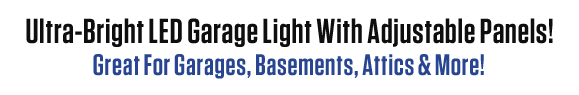 Maxx Blast&trade; | Ultra-Bright LED Garage Light With Adjustable Panels!